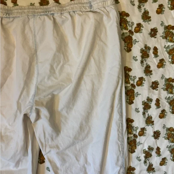 American Rag Off-White and Blue 100% Cotton Joggers Size L - Picture 13 of 16